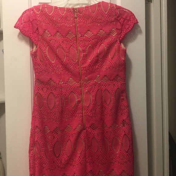 Eliza J Scalloped Crochet Lace Dress - Picture 4 of 14